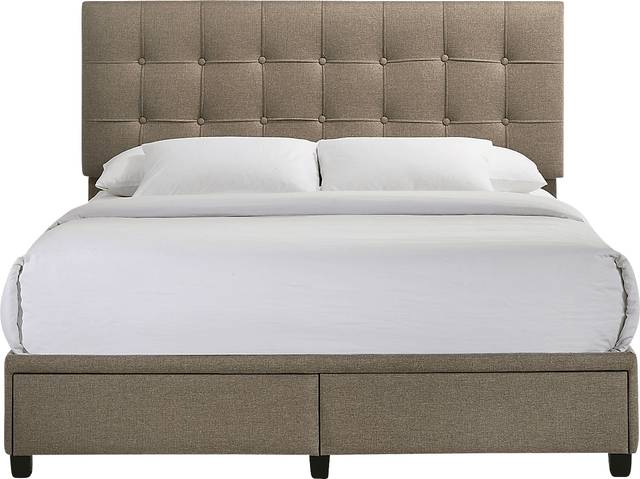 Burchell Brown Queen Platform Storage Bed - Thumbnail - Image 3