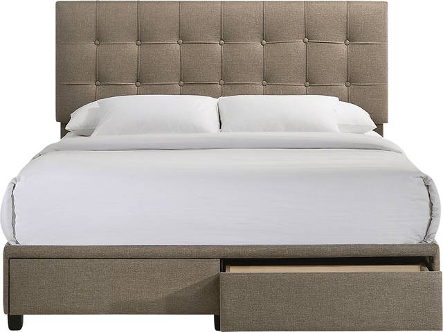 Burchell Brown Queen Platform Storage Bed - Thumbnail - Image 4