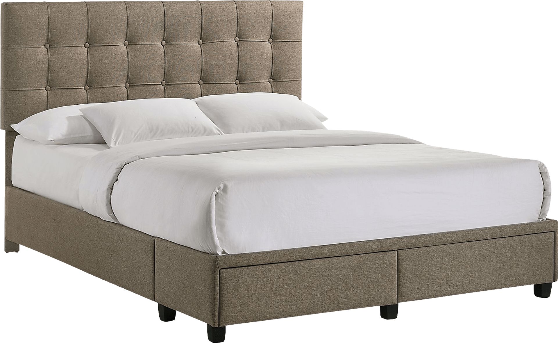 Burchell Brown Queen Platform Storage Bed - Image 1
