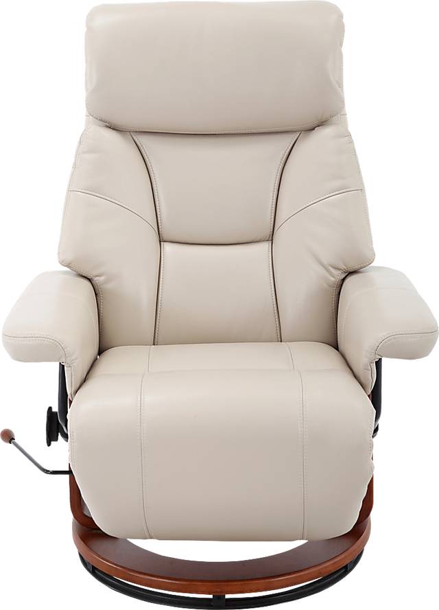Burdette Beige Recliner - Thumbnail - Image 3