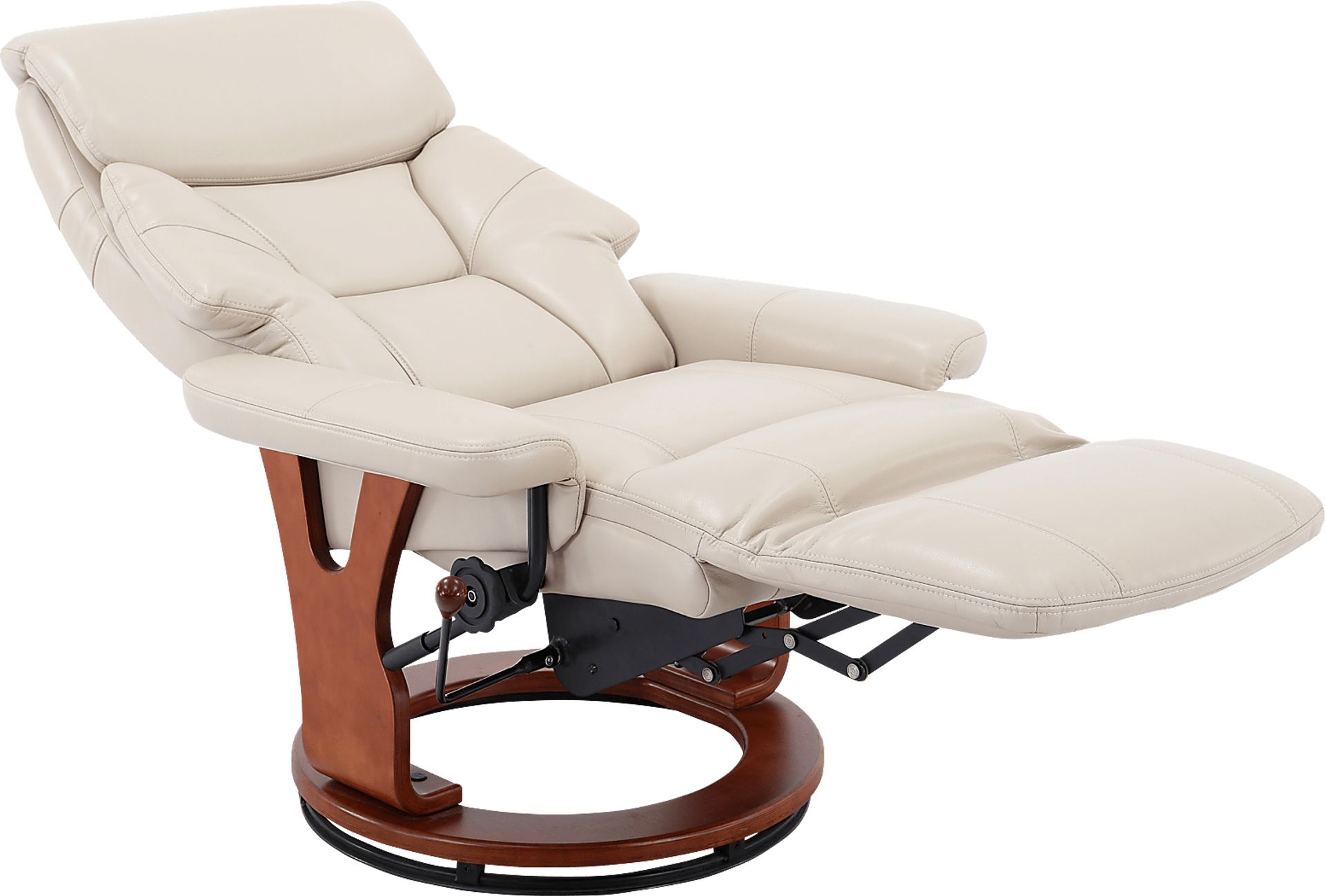 Burdette Beige Recliner - Image 4