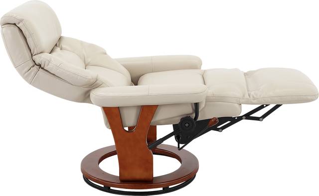 Burdette Beige Recliner - Thumbnail - Image 5