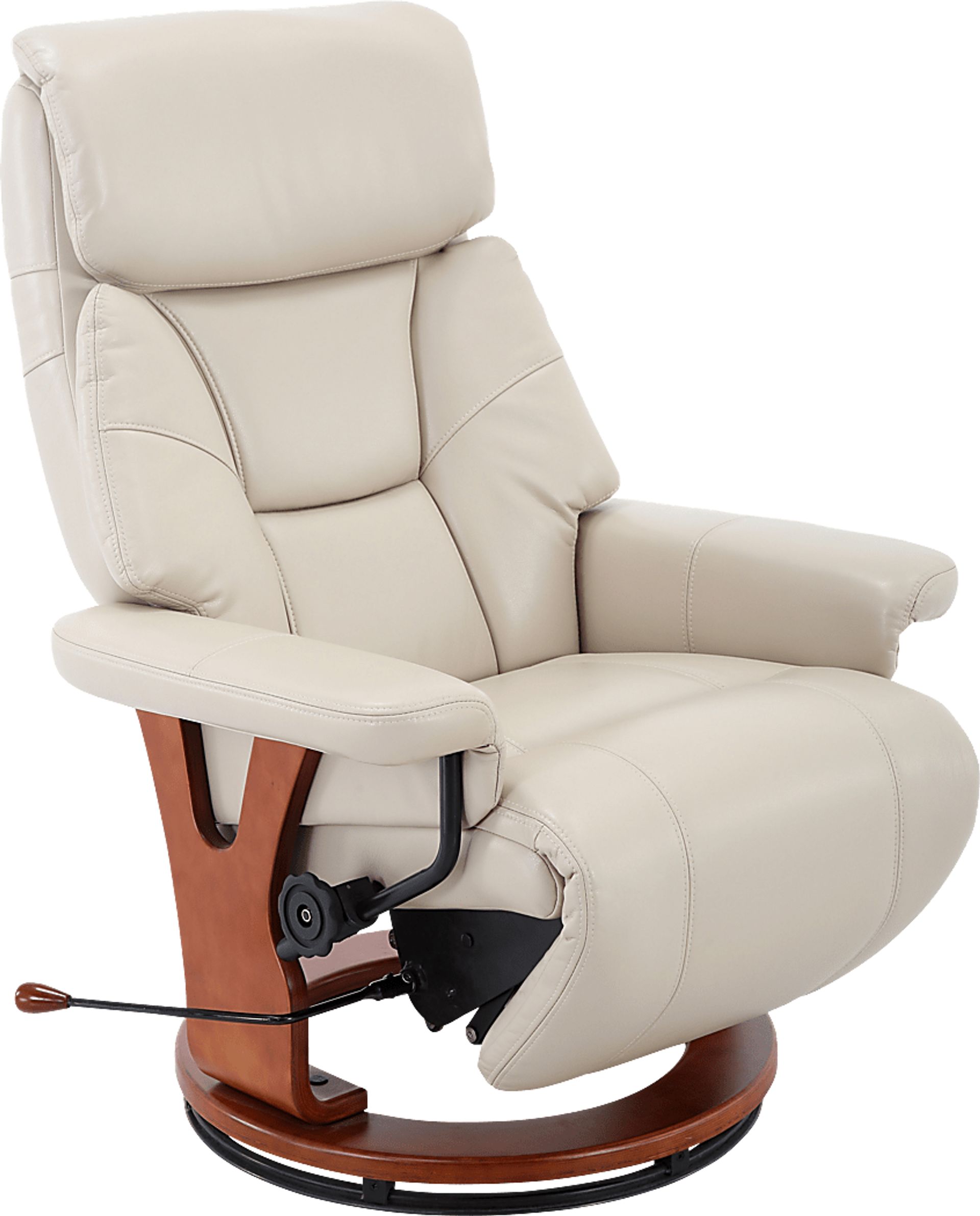 Burdette Beige Recliner - Image 1