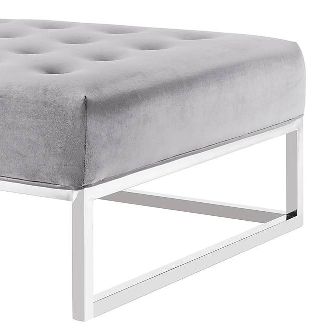 Burgess Gray Ottoman - Thumbnail - Image 2