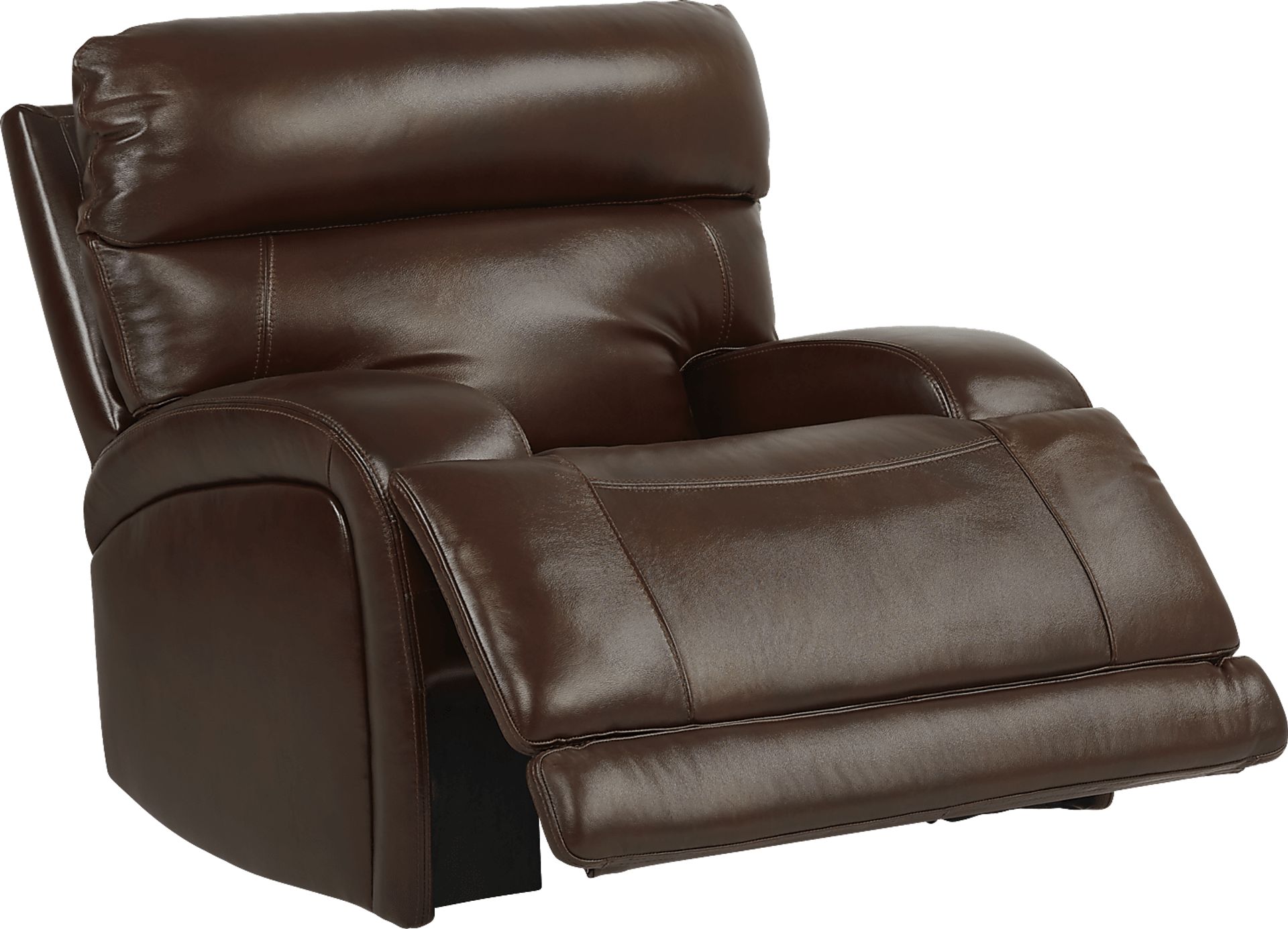 Burgio Brown Leather 3 Pc Living Room with Reclining Sofa - Image 7