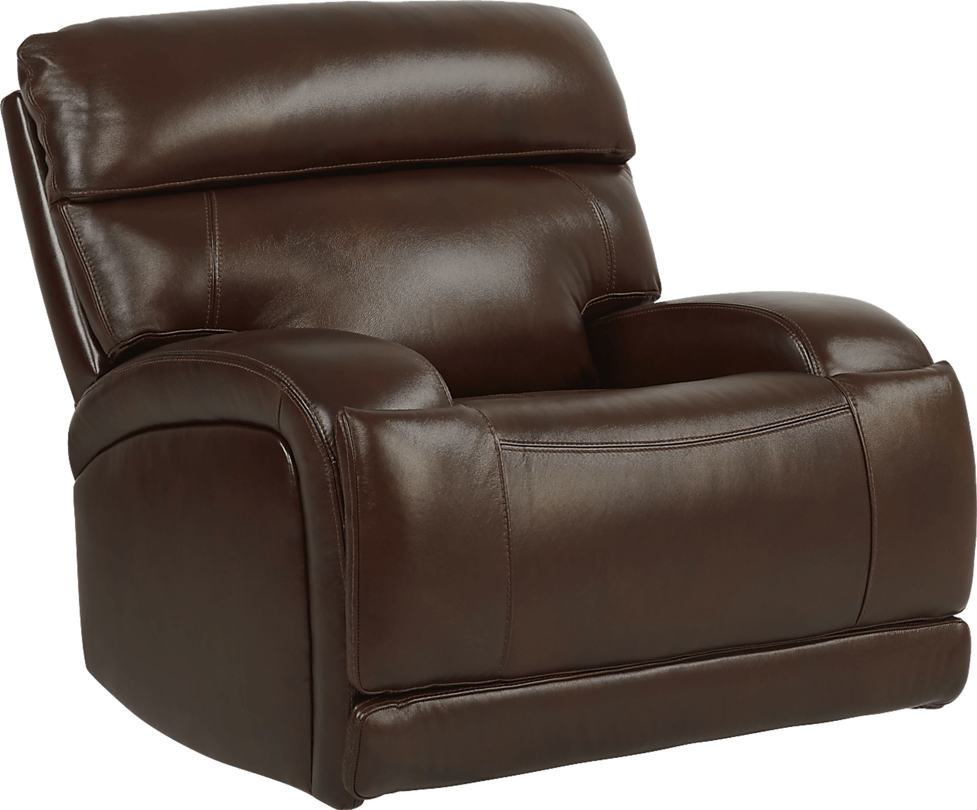 Burgio Brown Leather 3 Pc Living Room with Reclining Sofa - Image 6