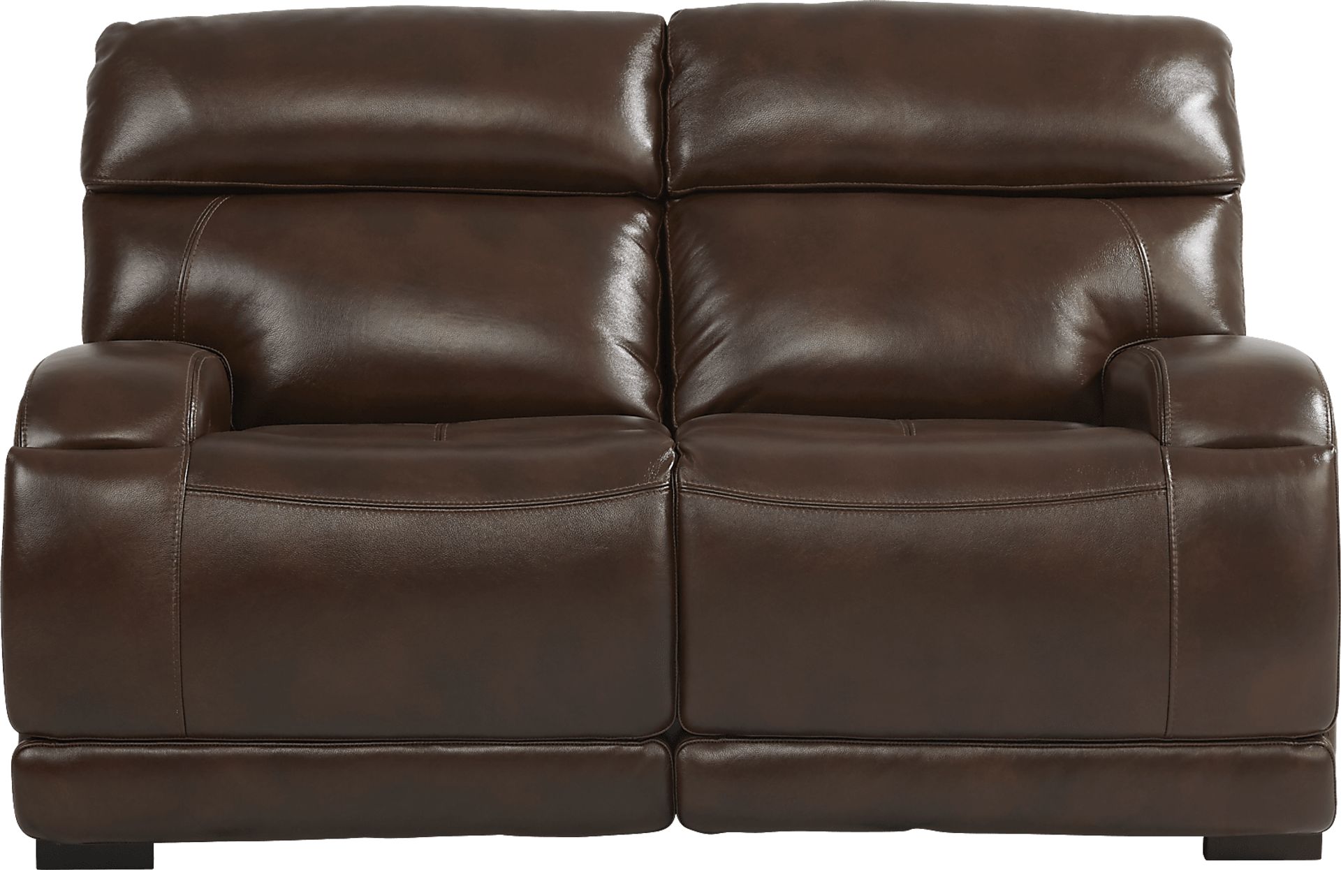 Burgio Brown Leather 3 Pc Living Room with Reclining Sofa - Image 5