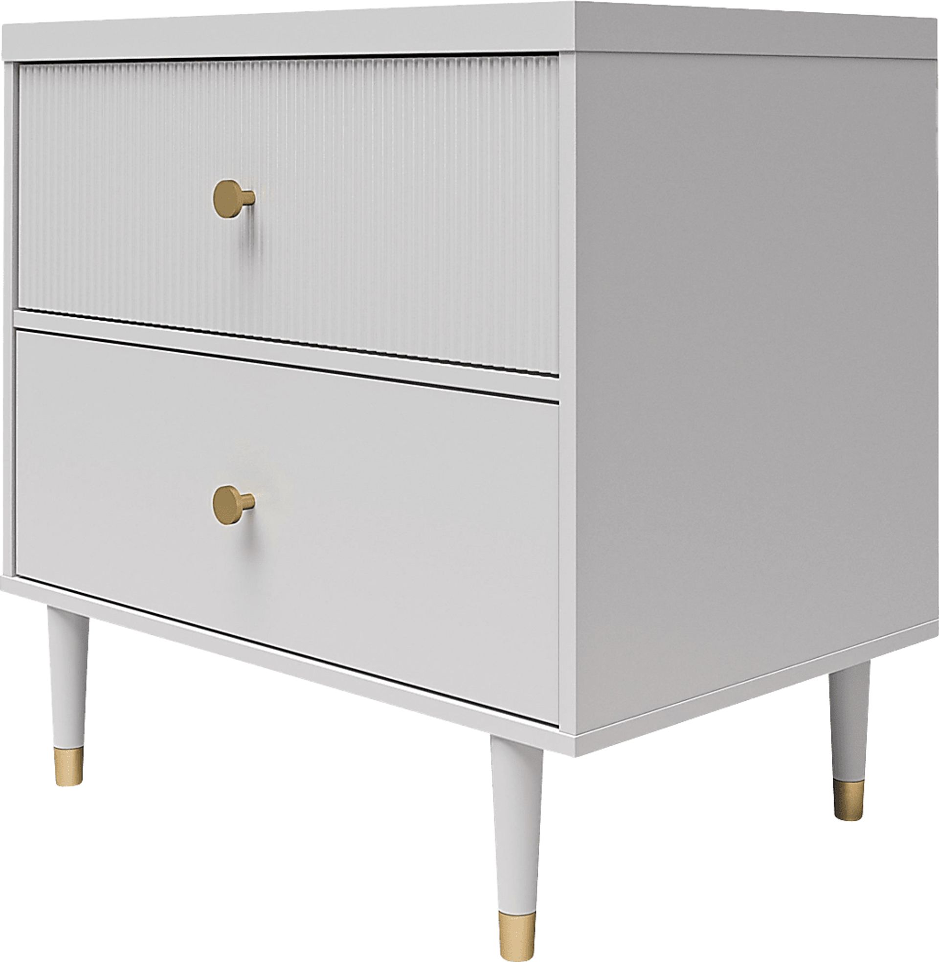 Burieth Dove Gray Nightstand - Image 6