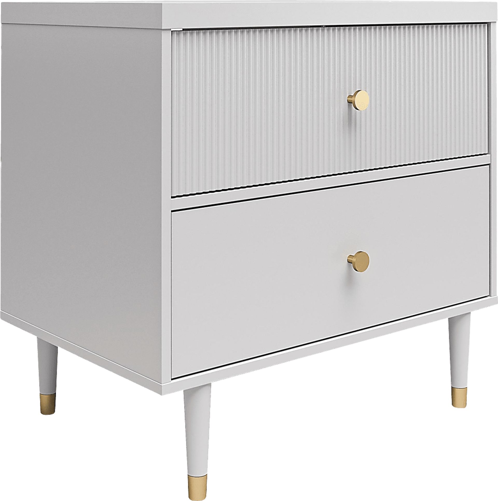 Burieth Dove Gray Nightstand - Image 7