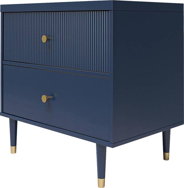 Burieth Navy Nightstand - Thumbnail - Image 7