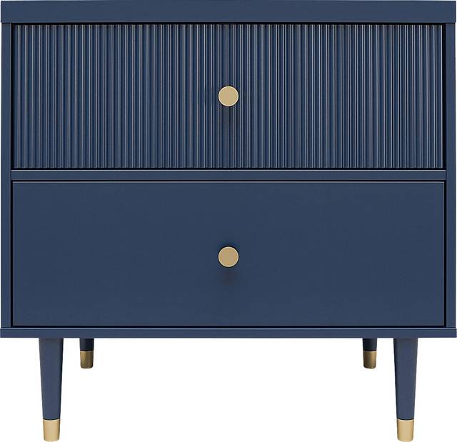Burieth Navy Nightstand - Thumbnail - Image 1