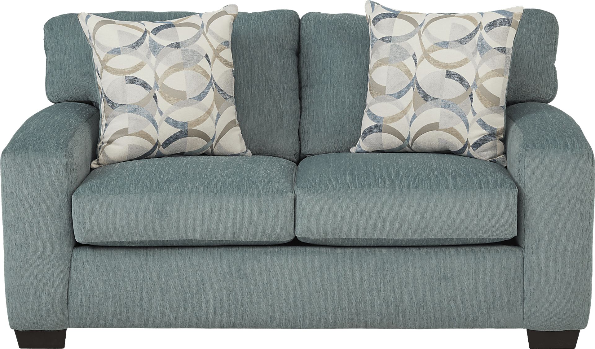Burke Teal Loveseat - Image 1