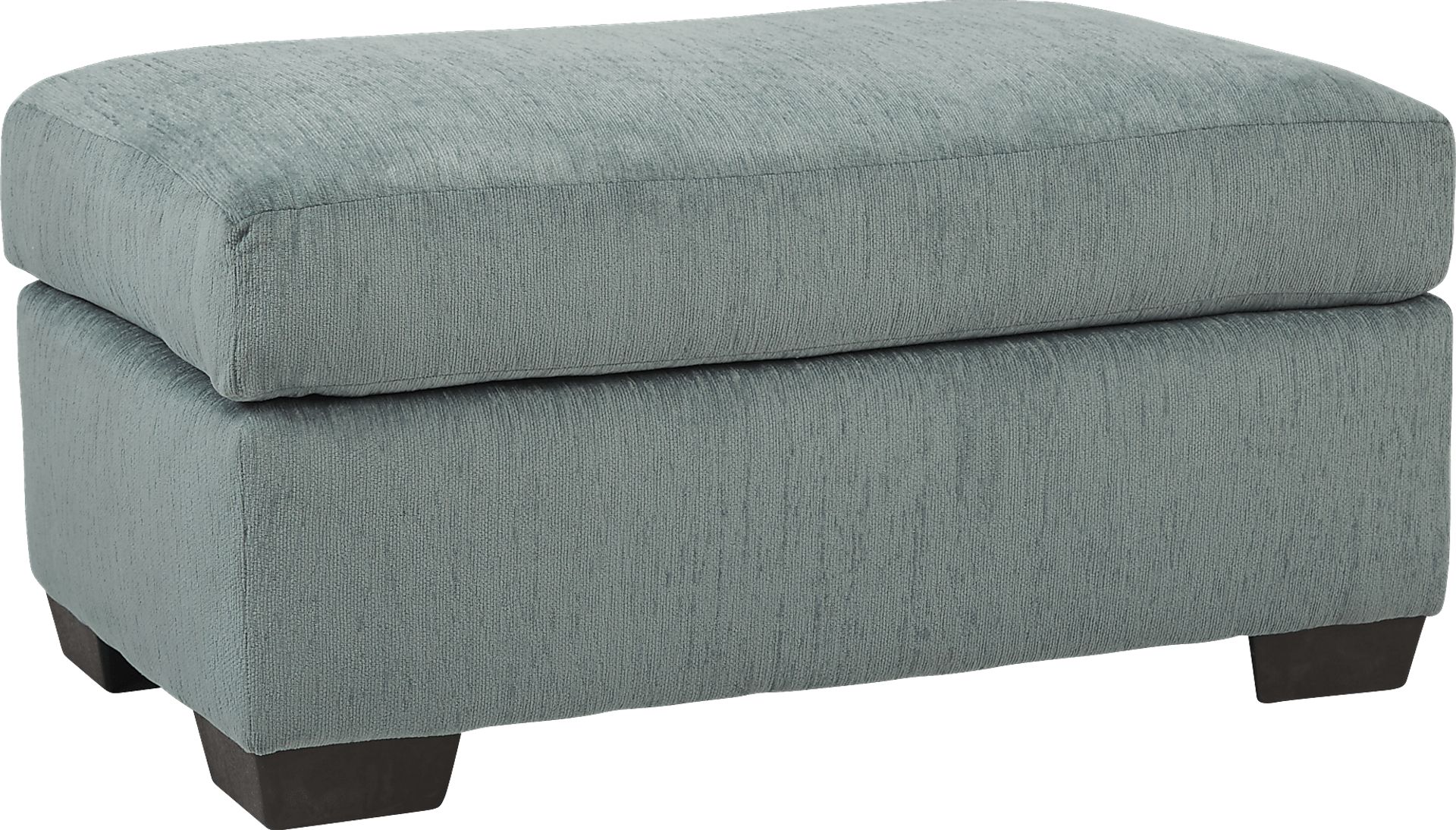 Burke Teal Ottoman - Image 1