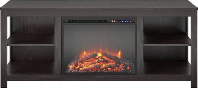 Burkhard Espresso 59 in. Console with Electric Fireplace - Thumbnail - Image 3
