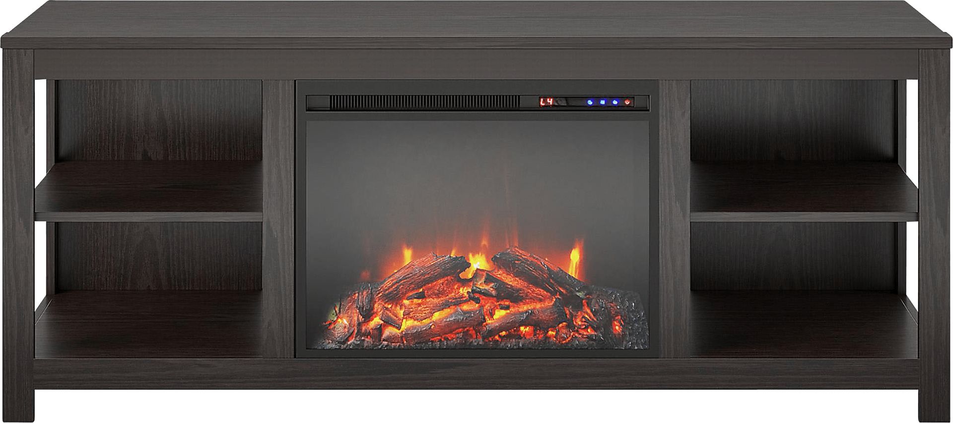 Burkhard Espresso 59 in. Console with Electric Fireplace - Image 3