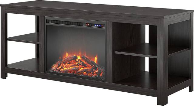 Burkhard Espresso 59 in. Console with Electric Fireplace - Thumbnail - Image 6