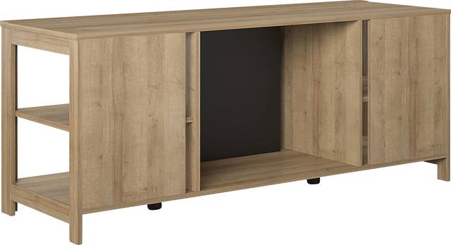 Burkhard Oak 59 in. Console with Electric Fireplace - Thumbnail - Image 7