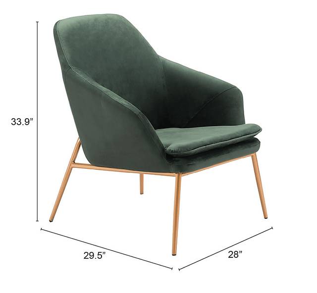 Burklee Green Accent Chair - Thumbnail - Image 7