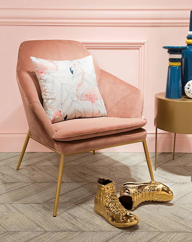 Burklee Pink Accent Chair - Thumbnail - Image 5
