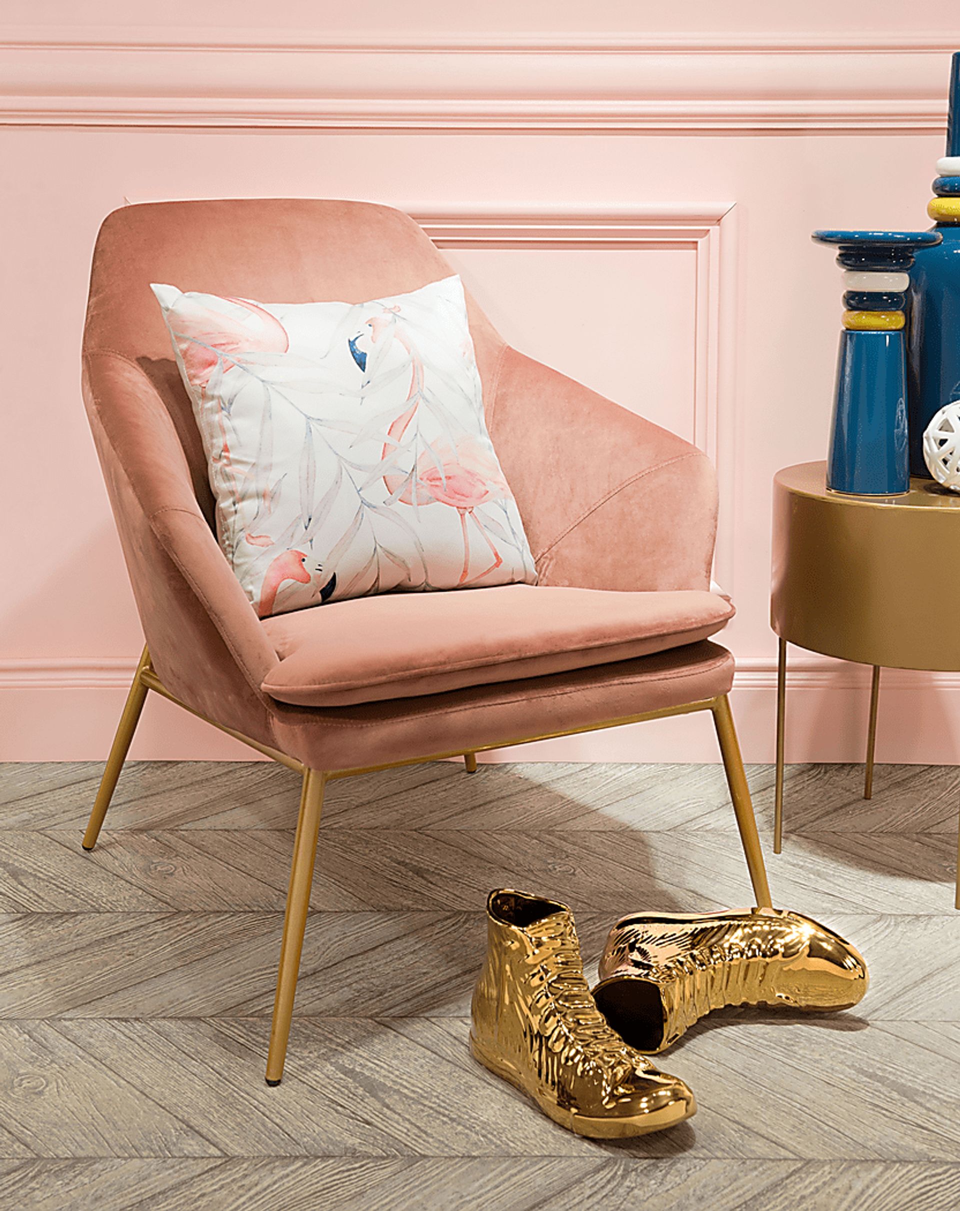 Burklee Pink Accent Chair - Image 5