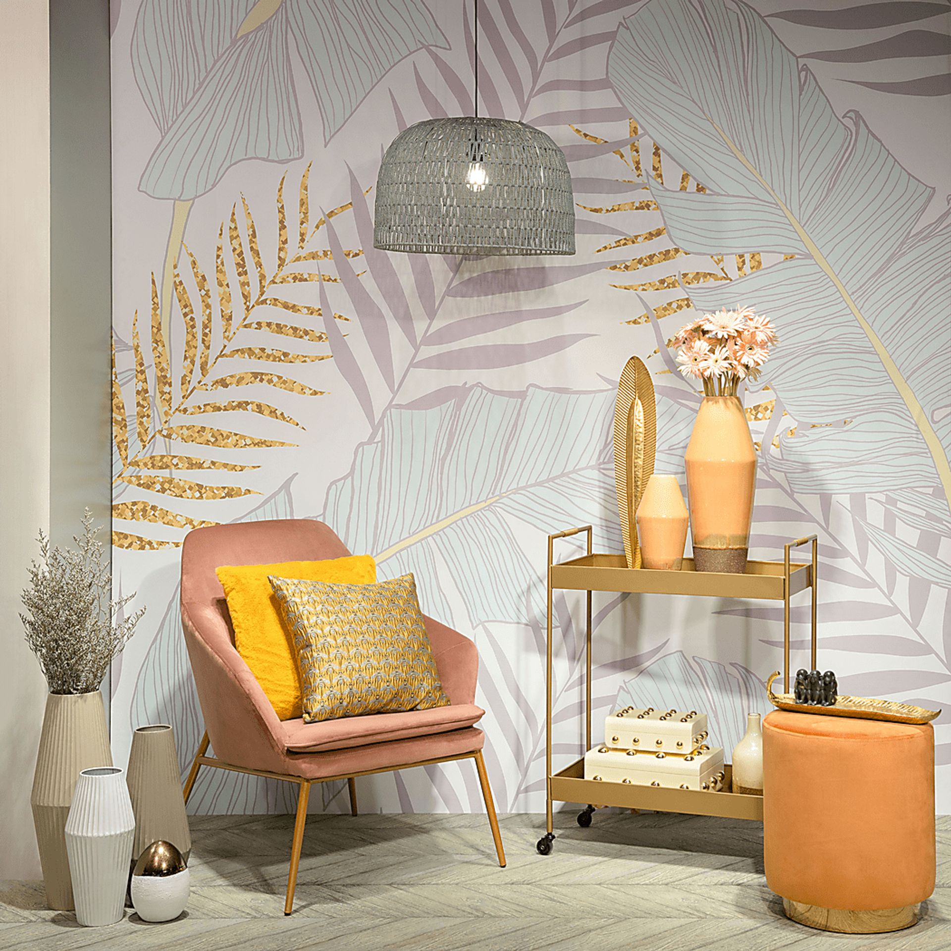 Burklee Pink Accent Chair - Image 6