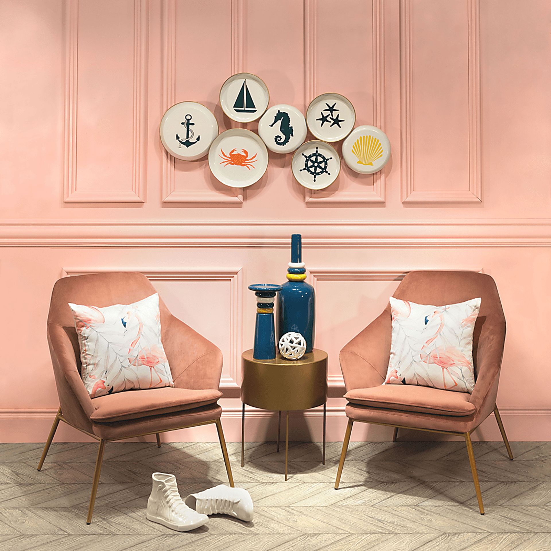 Burklee Pink Accent Chair - Image 7