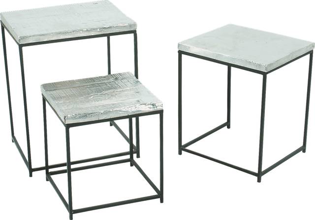 Burkley Gray Set of 2 Nesting Tables - Thumbnail - Image 1