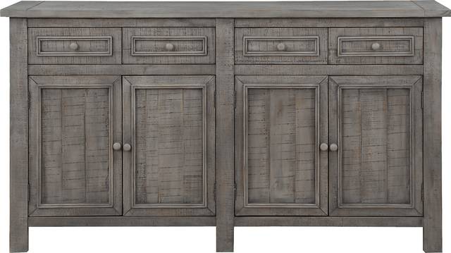 Burkwood Gray Credenza - Thumbnail - Image 3