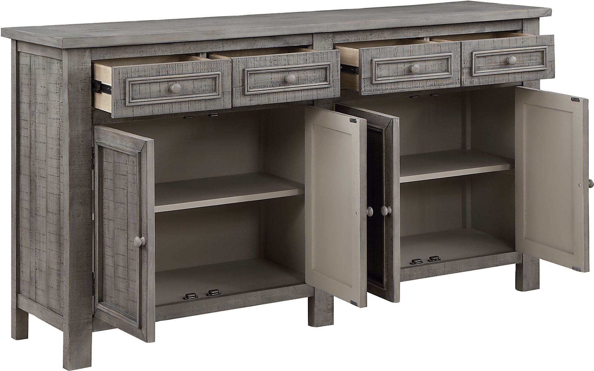 Burkwood Gray Credenza - Image 4