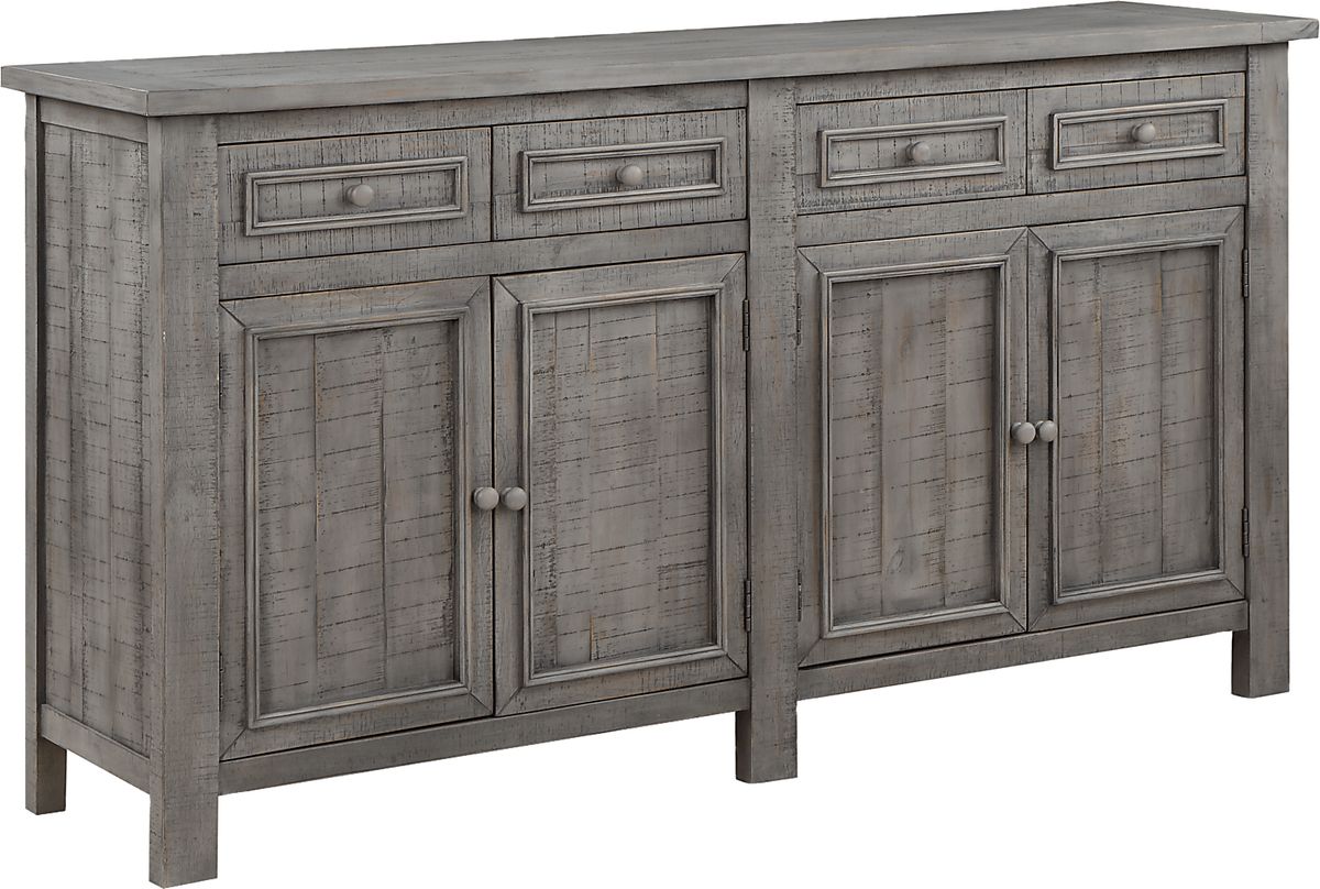 Burkwood Gray Credenza Rooms to Go