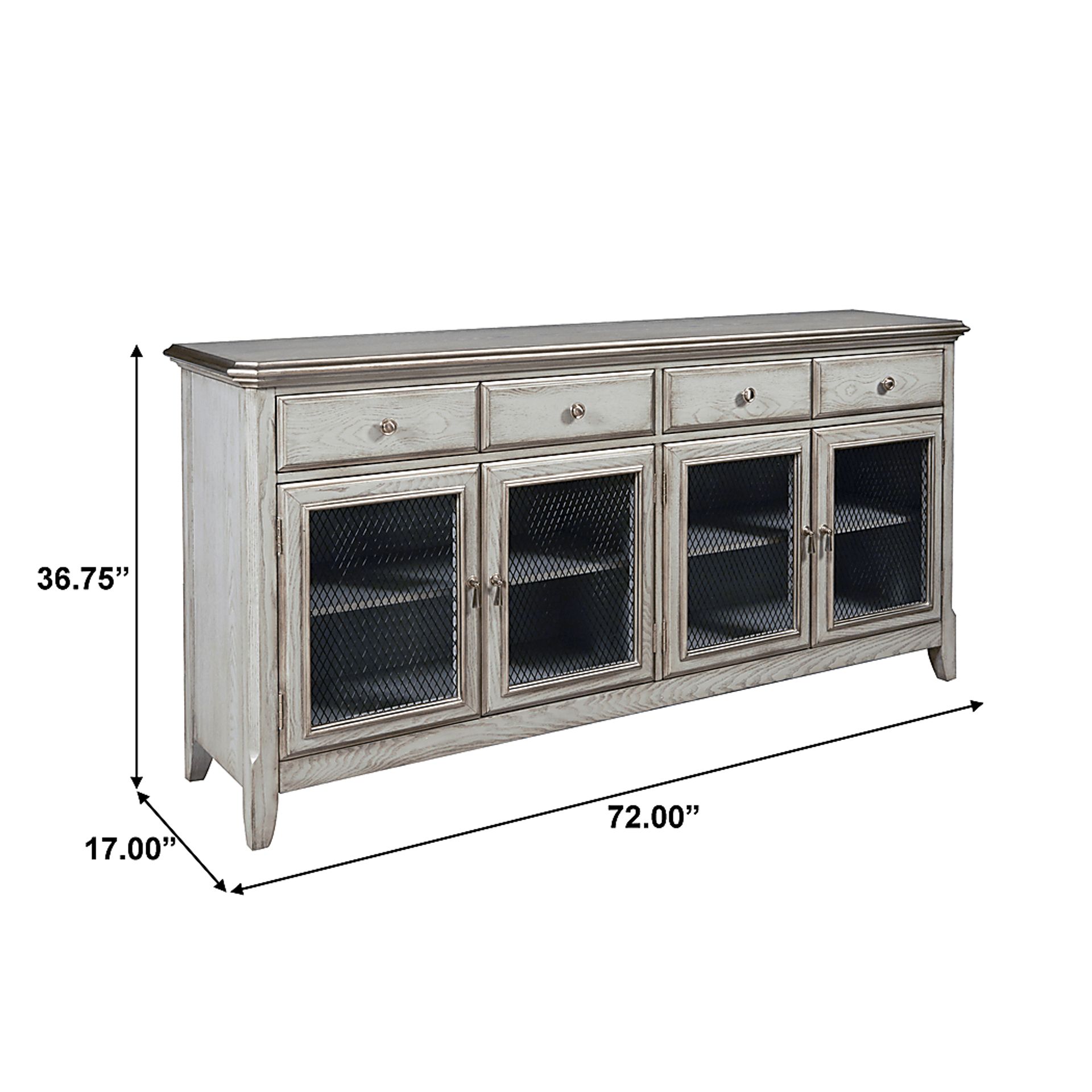 Burlwood Blue Credenza - Image 7