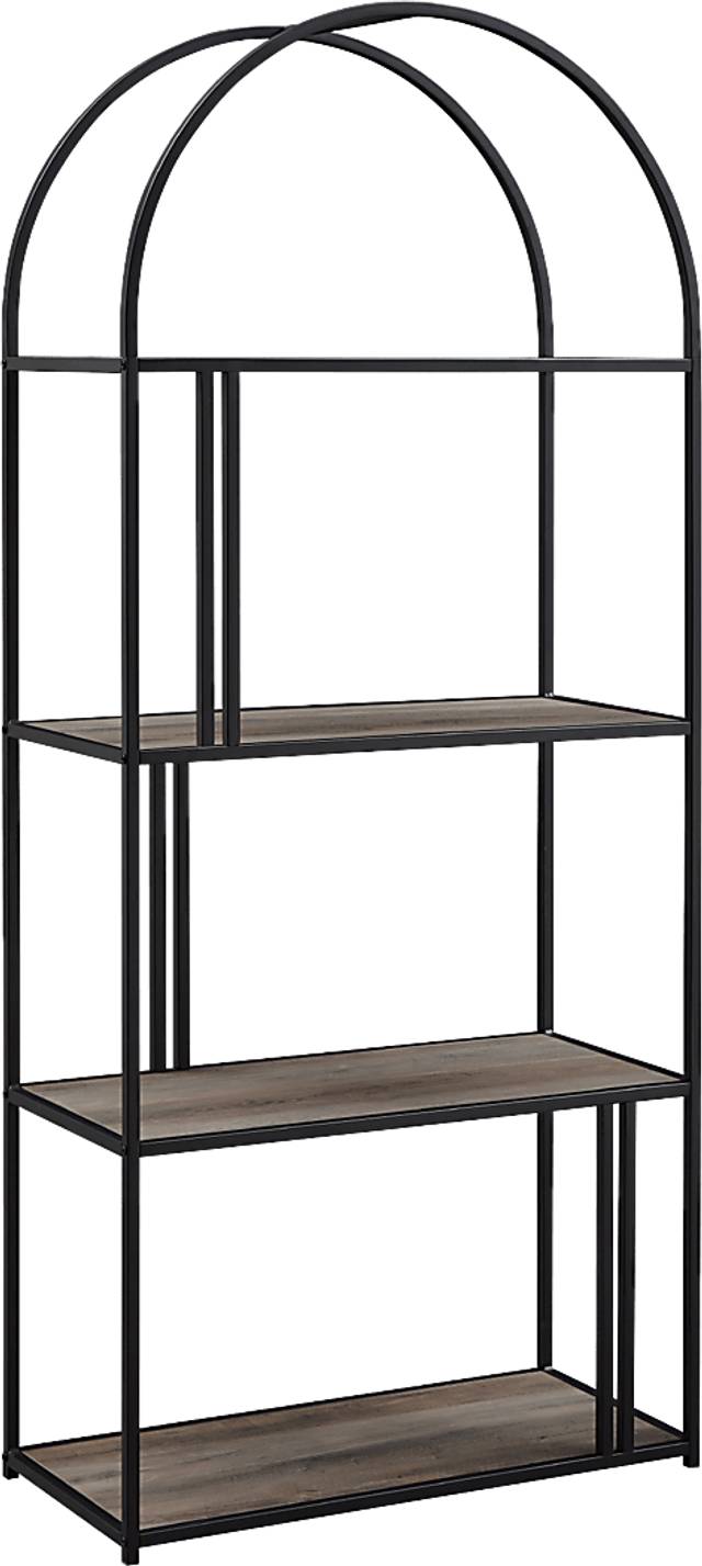 Burlywood Gray Bookcase - Thumbnail - Image 1