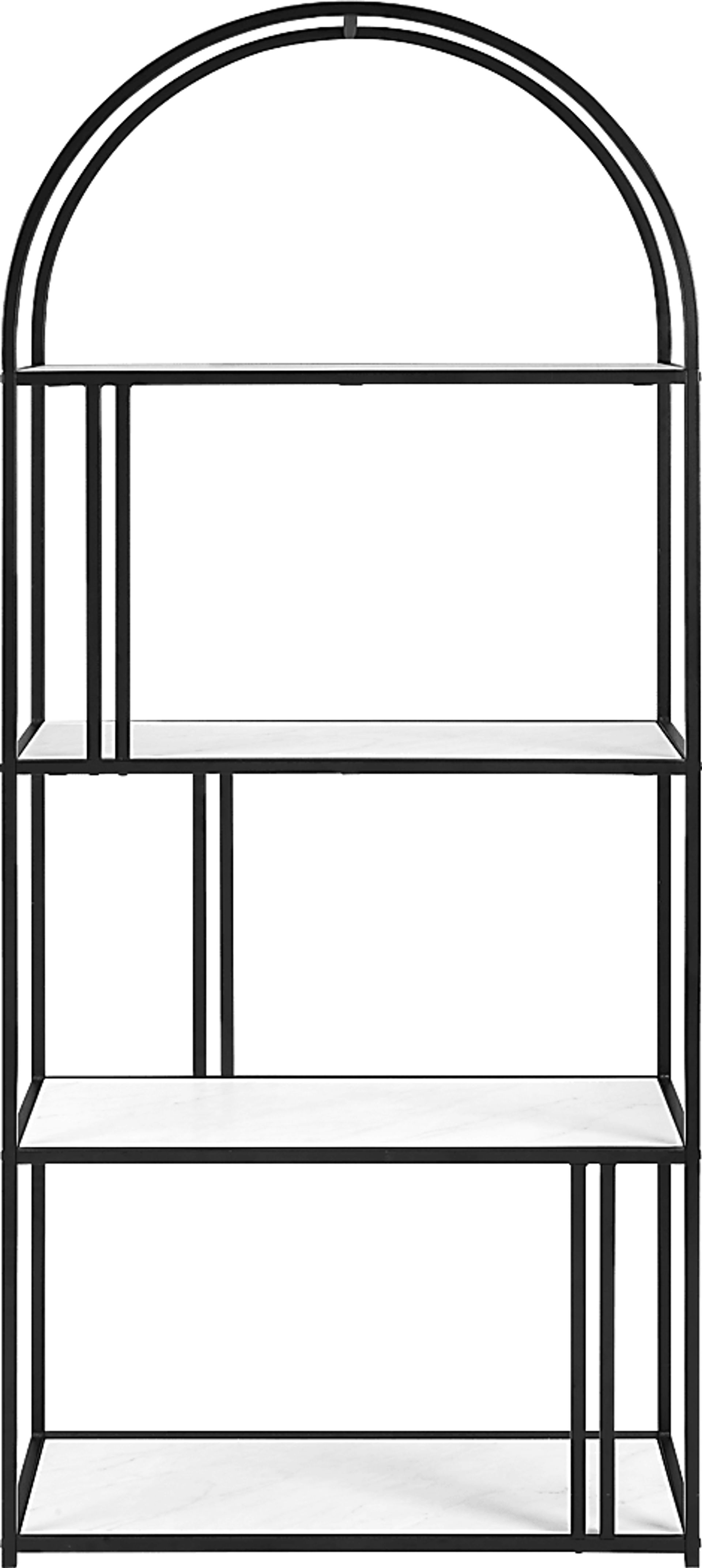 Burlywood White Bookcase - Image 3