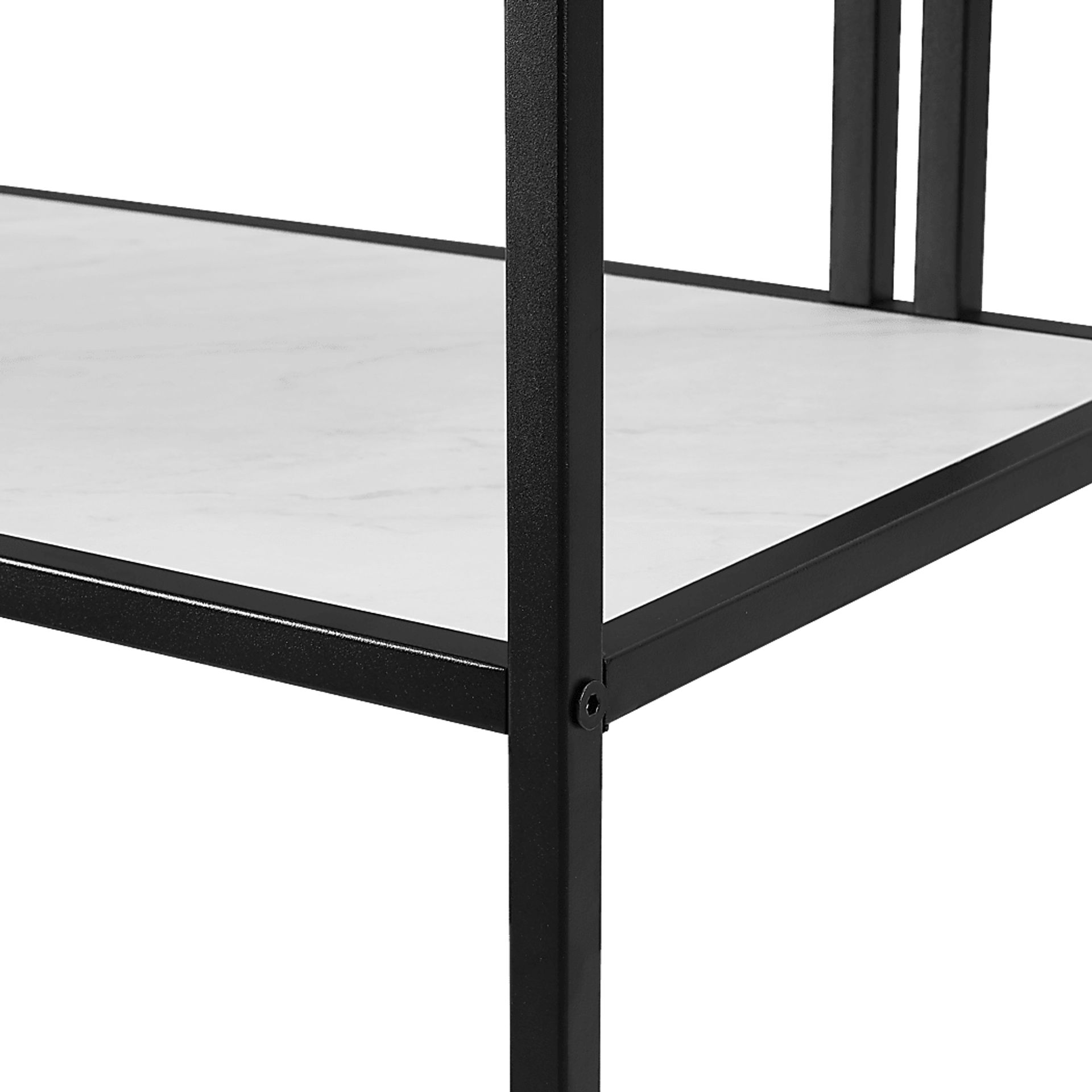 Burlywood White Bookcase - Image 4
