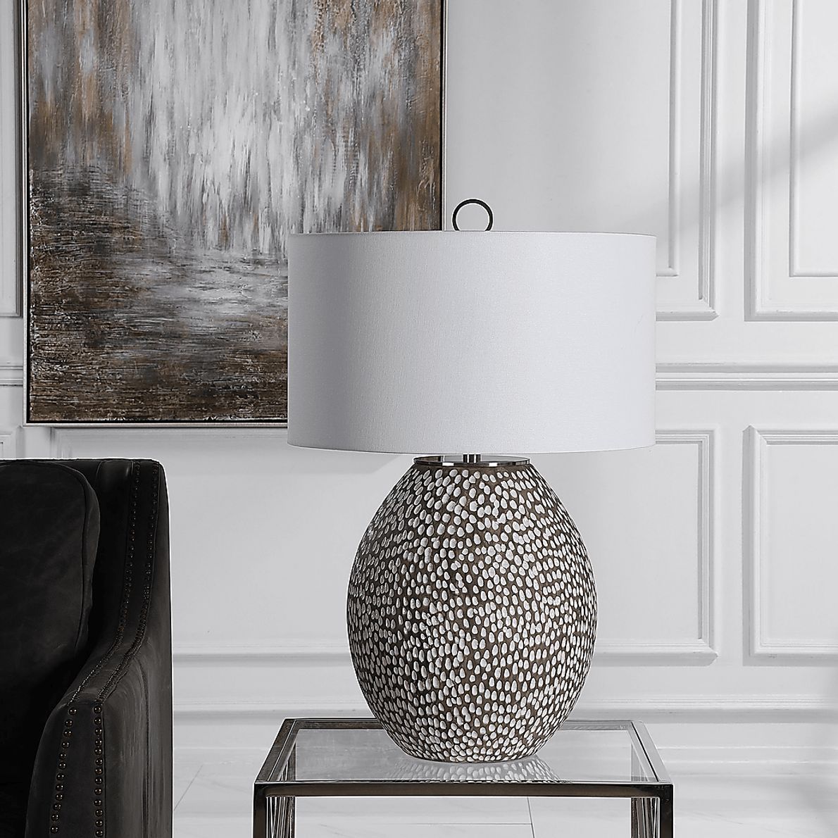 Burnett Court Gray Lamp