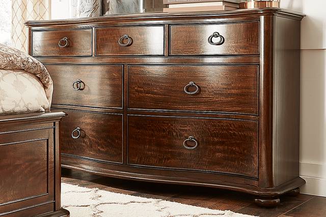 Burnette Brown Cherry Dresser - Thumbnail - Image 3