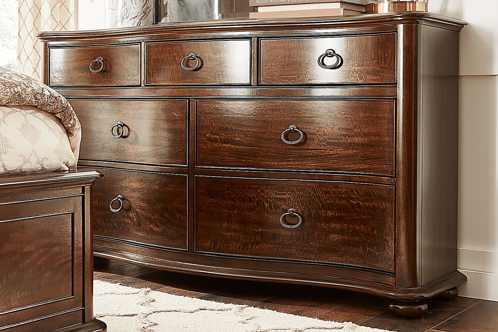 Burnette Brown Cherry Dresser - Image 3