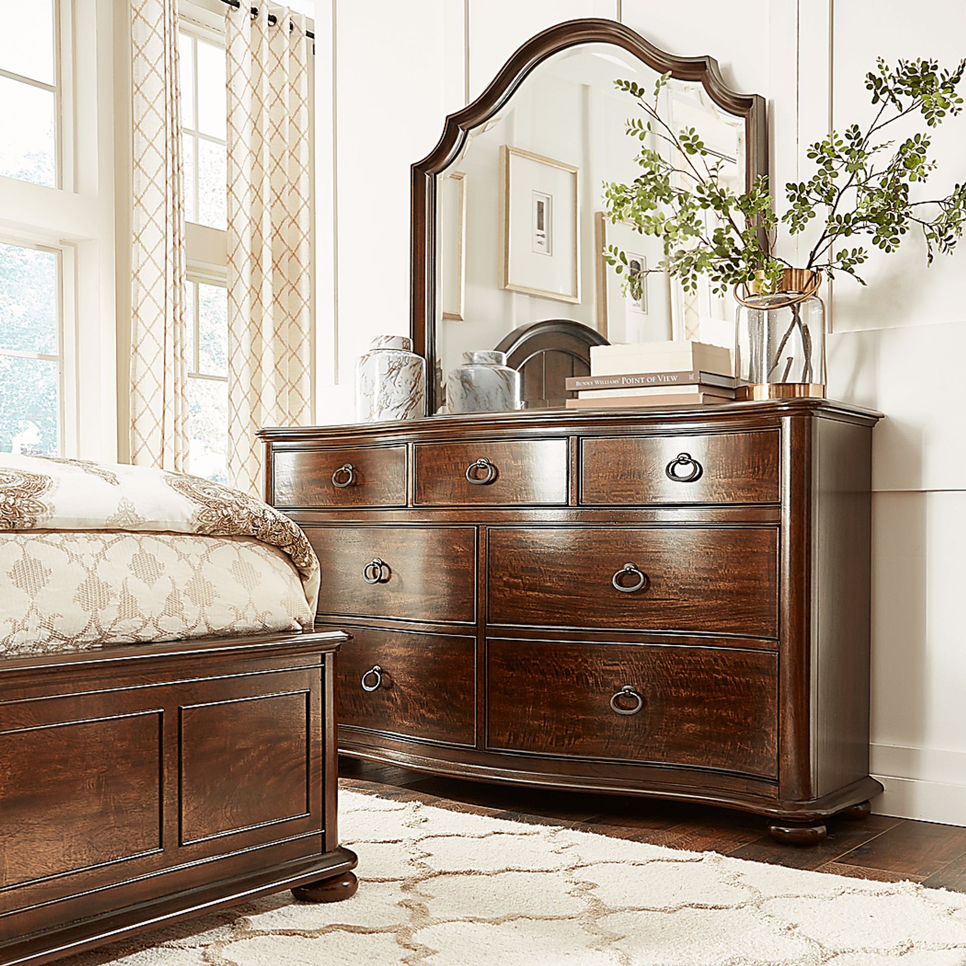Burnette Brown Cherry Mirror - Image 2