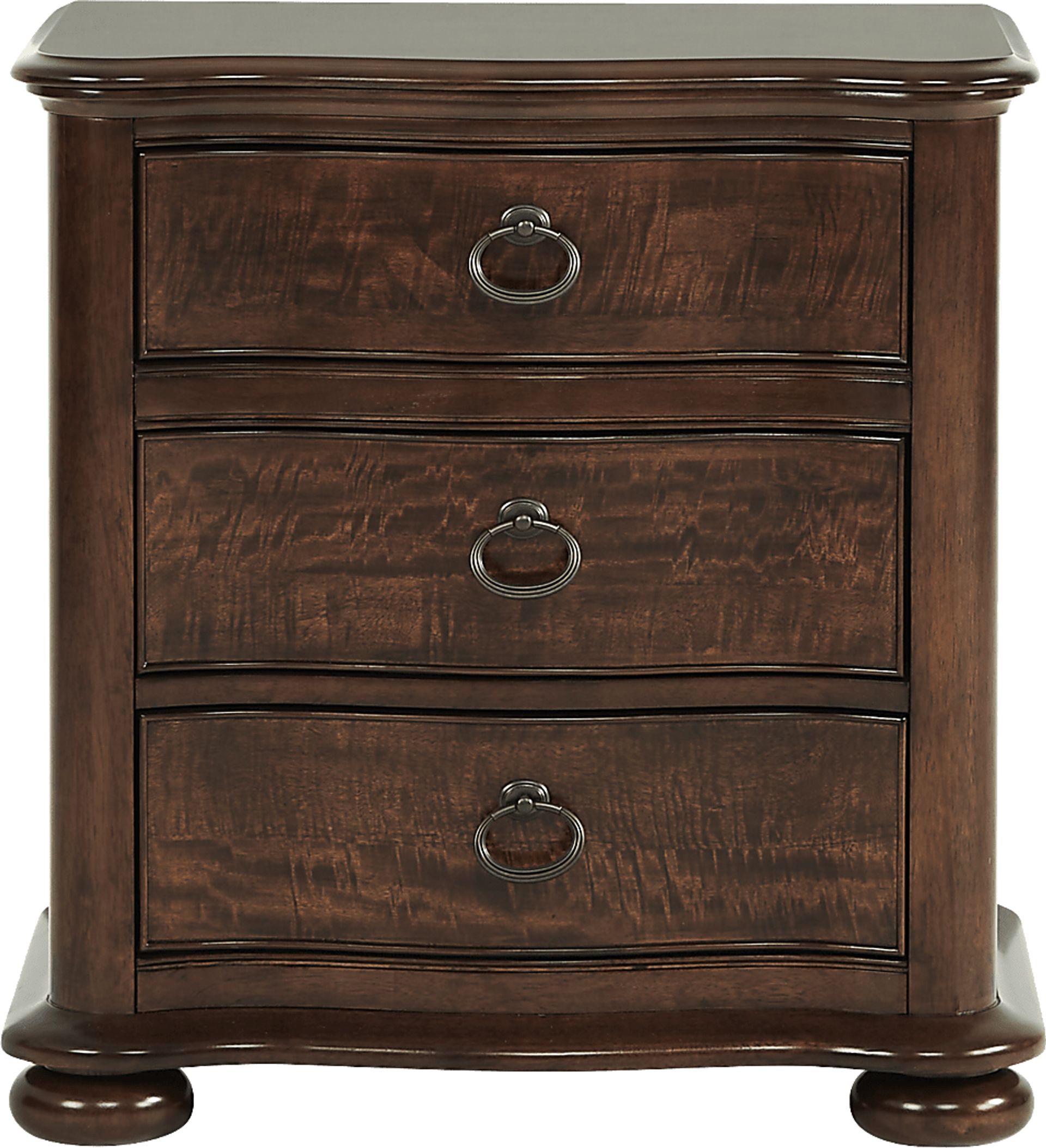Burnette Brown Cherry Nightstand - Image 1