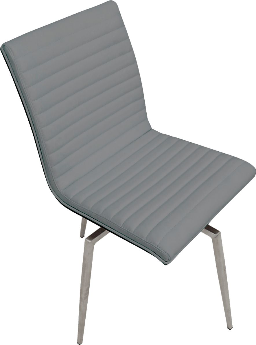 Burnsfield Gray Swivel Side Chair, Set of 2