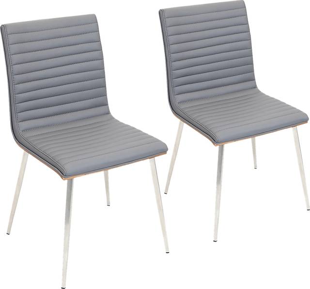 Burnsfield Gray Swivel Side Chair, Set of 2 - Thumbnail - Image 1