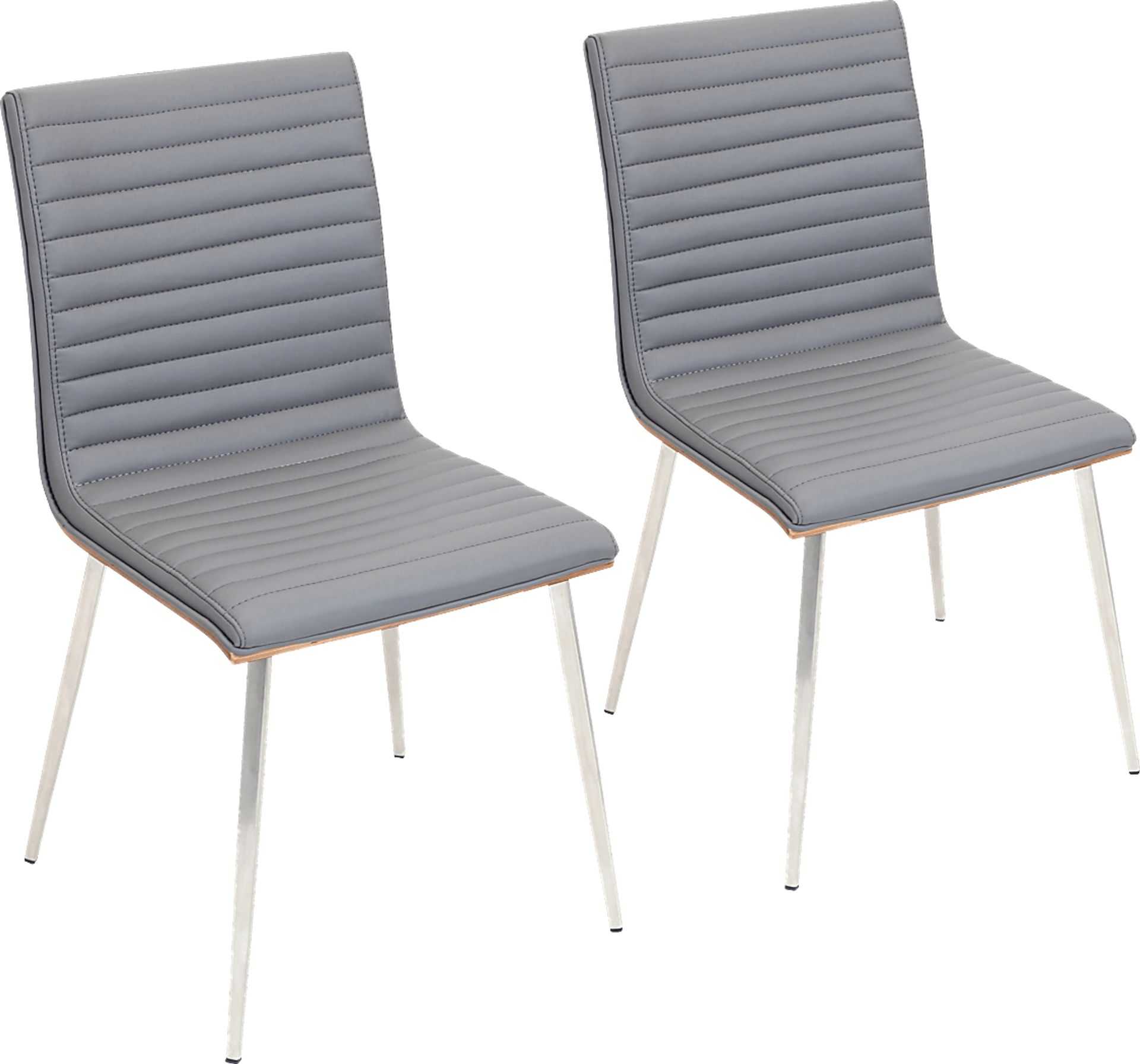 Burnsfield Gray Swivel Side Chair, Set of 2 - Image 1