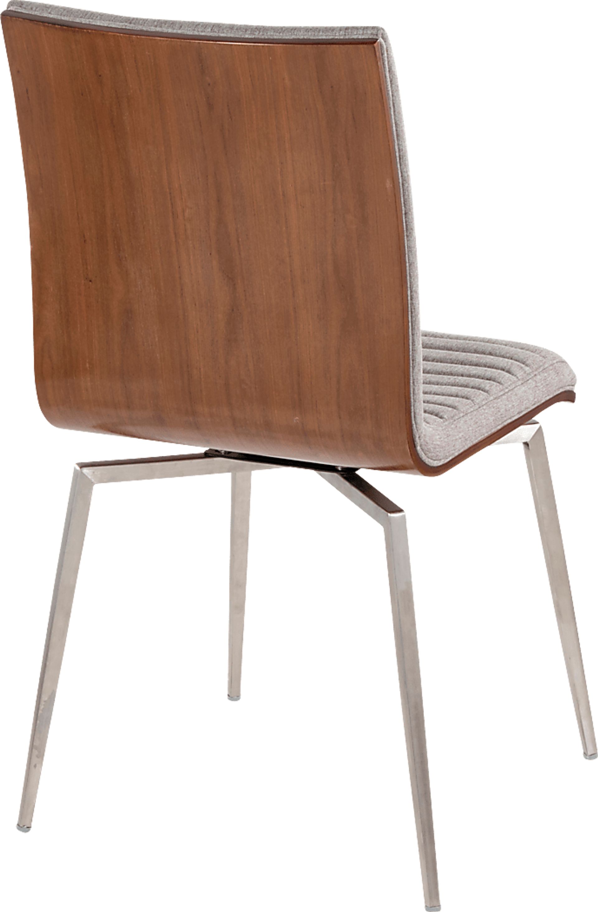 Burnsfield Light Gray Swivel Side Chair, Set of 2 - Image 6