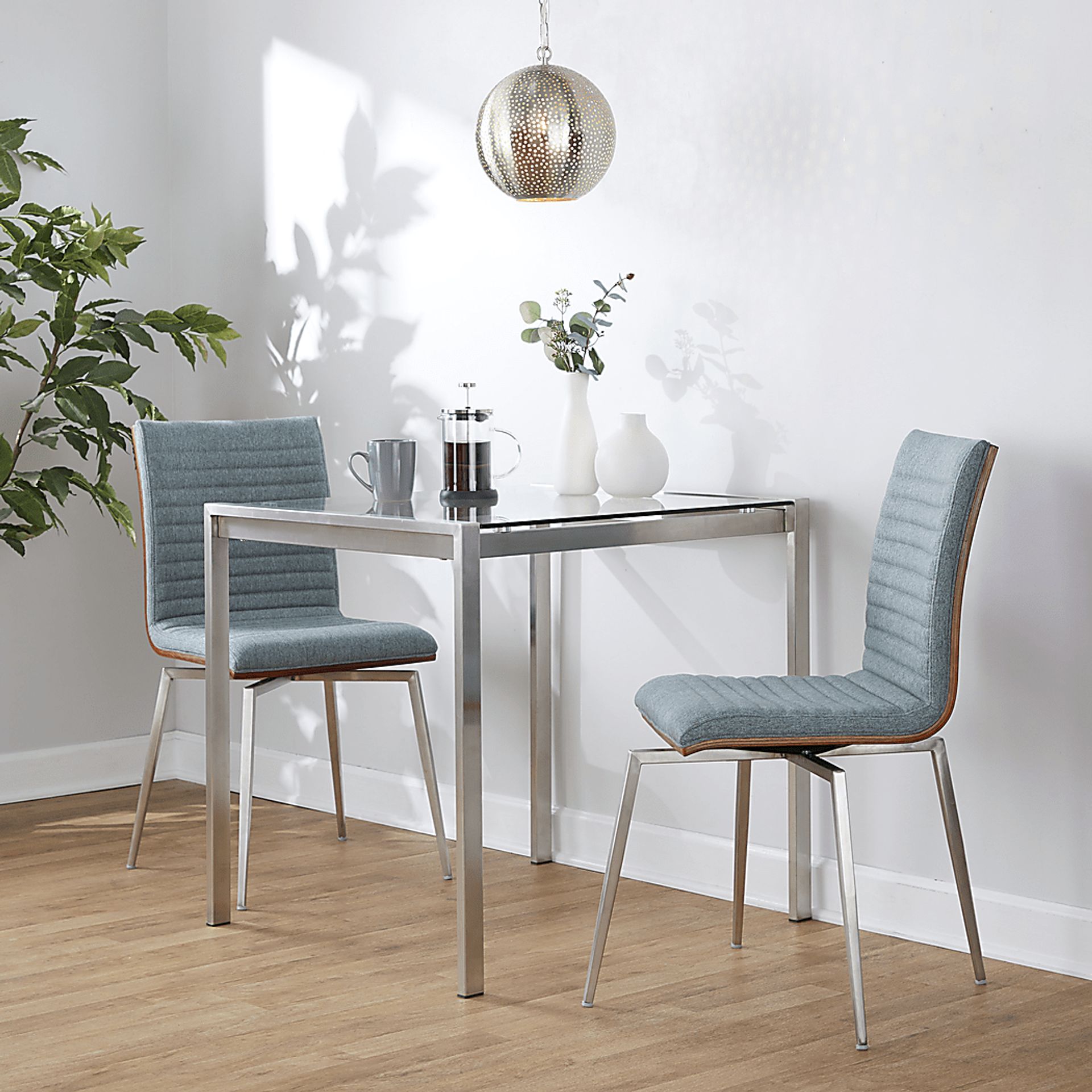 Burnsfield Green Swivel Side Chair, Set of 2 - Image 2