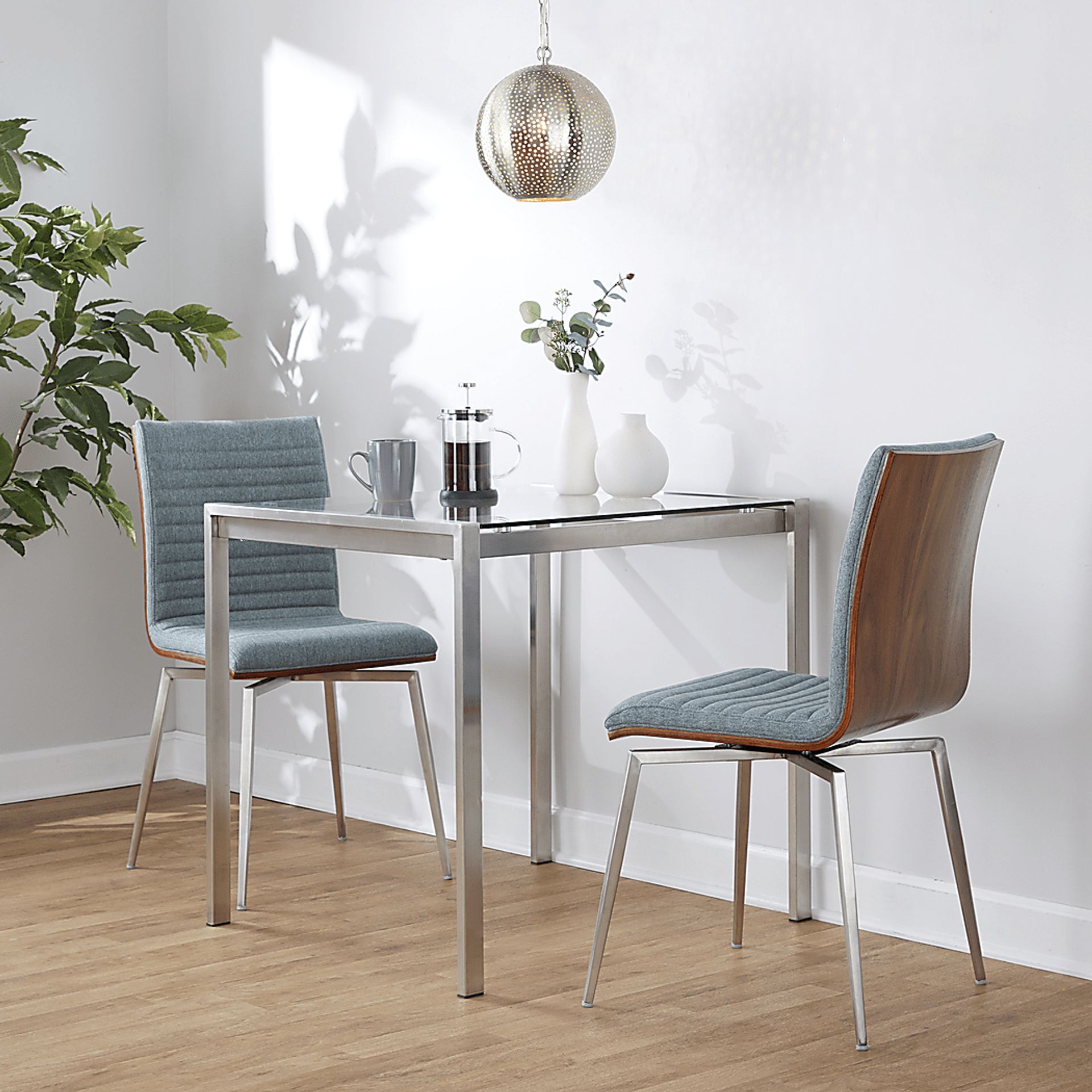 Burnsfield Green Swivel Side Chair, Set of 2 - Image 3