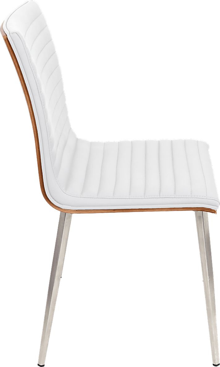 Burnsfield White Swivel Side Chair, Set of 2