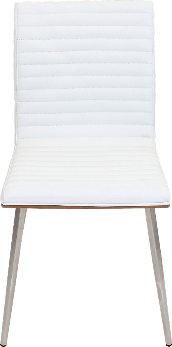 Burnsfield White Swivel Side Chair, Set of 2