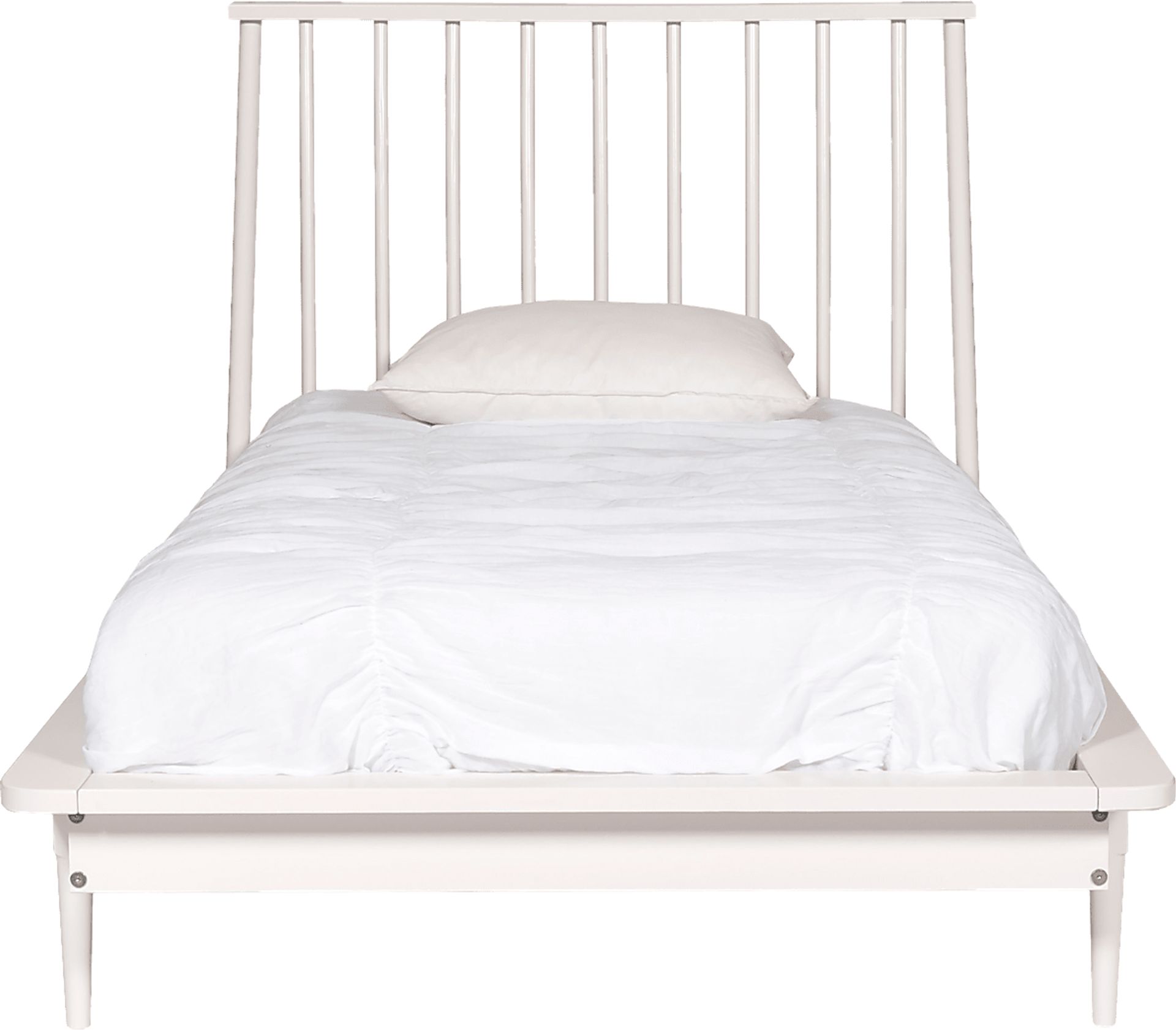 Burnsley White Twin Bed - Image 2