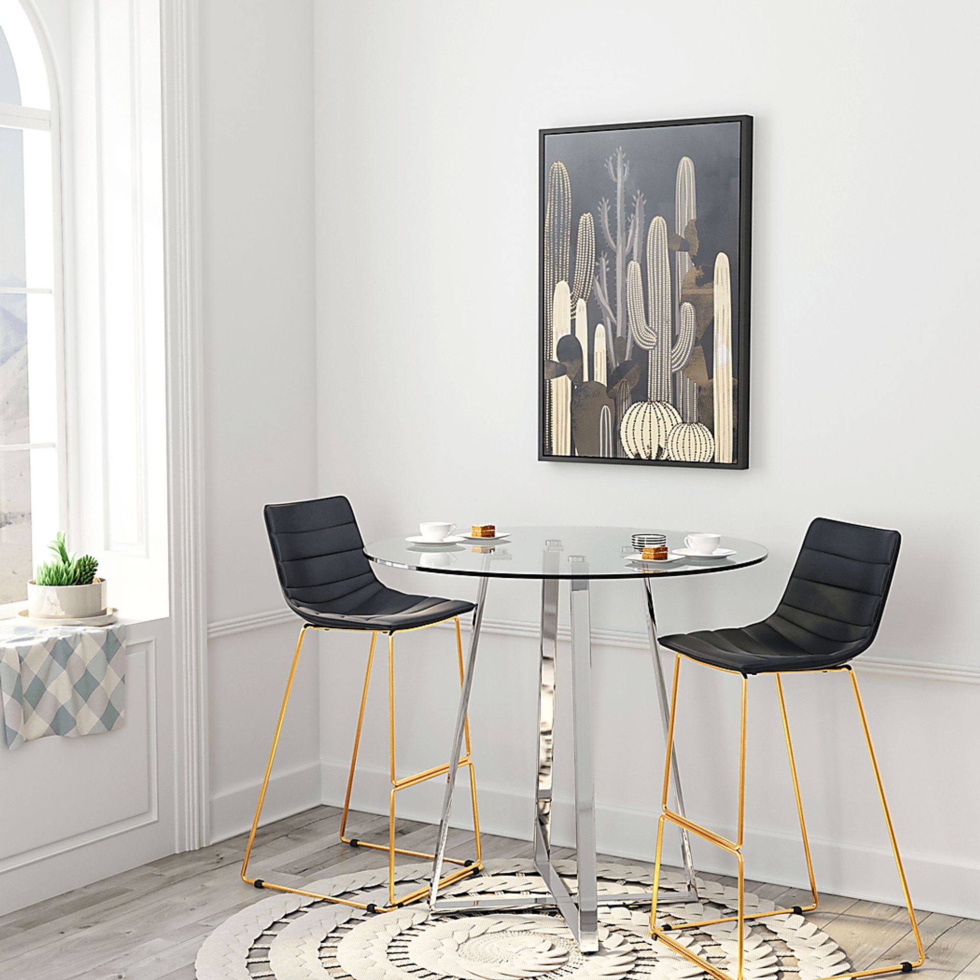 Burnston Black Wall Art - Image 3