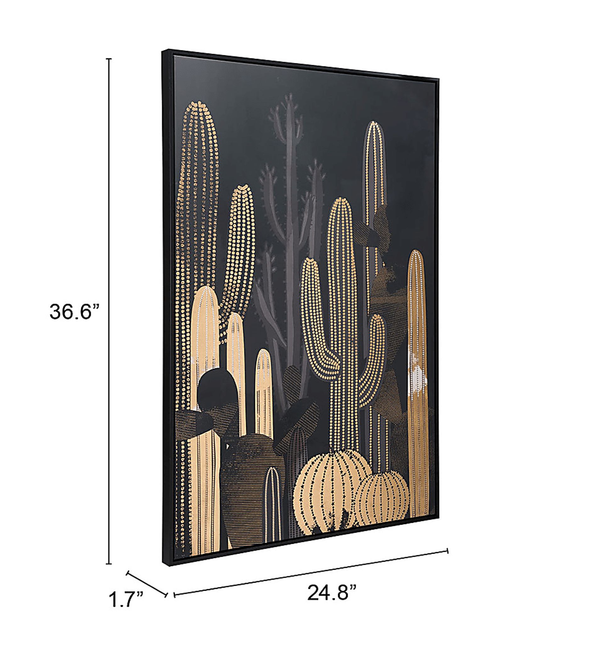 Burnston Black Wall Art - Image 4